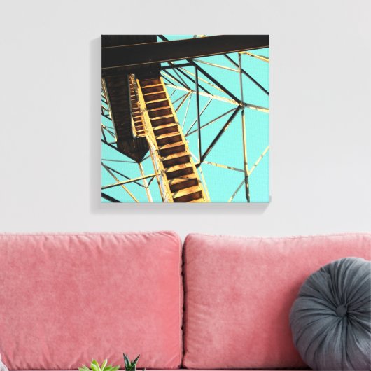 razorback - toren in eureka - bronnen canvas afdruk (Insitu (Woonkamer))