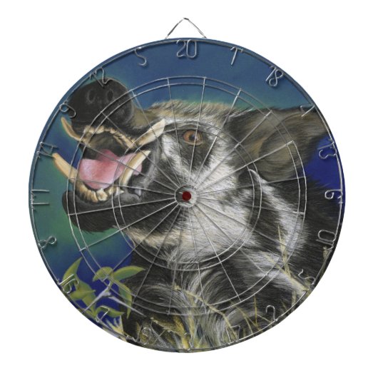 Razorback Warthog Hunting Dartbord (Voorkant)