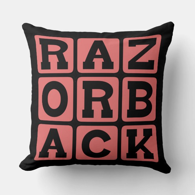 Razorback, Wild Zwijn Kussen (Voorkant)