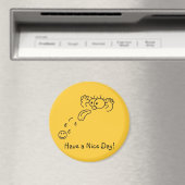 RazzBerry hebben een mooie dag magneet (Insitu (Vaatwasser))