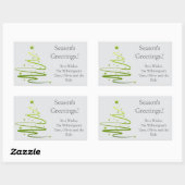 Razzle Dazzle Noël Étiquette cadeau rectangulaire (Feuille)