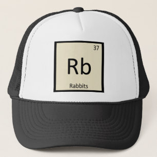 Rb - Konijnen Scheikunde Periodiek Systeem Element Trucker Pet