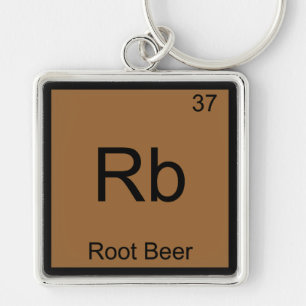 Rb - Root Beer Grappig Chemie Elementsymbool T-shi Sleutelhanger