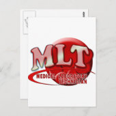 RBC MLT LABORATOORY SWOOSH LOGO - MED LAB TECH BRIEFKAART (Voorkant / Achterkant)