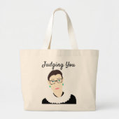 RBG-Canvas tas: Je beoordelen Grote Tote Bag (Voorkant)