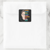 RBG citeert Ruth Bader Ginsburg Vierkante Sticker (Tas)