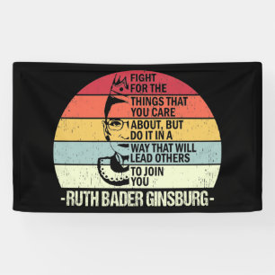 RBG citeert, vecht voor de dingen u om geeft Spandoek
