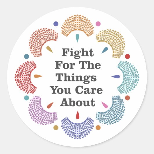 RBG Collar Mandala Sticker (Voorkant)