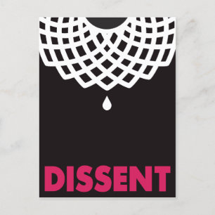 RBG Dissent-ansichtkaart Briefkaart