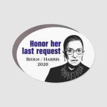 RBG: Haar laatste verzoek honoreren - Car Magnet