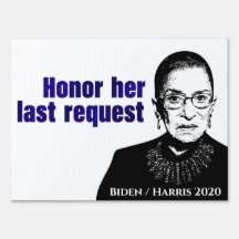 RBG: Haar laatste verzoek honoreren - Gard Sign (M