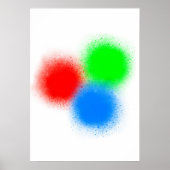 RBG-kleuren WallArt Poster (Voorkant)