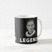 RBG "LEGEND" Mug (Ruth Bader Ginsburg) (Devant droit)