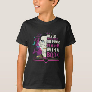 RBG onderschat meisjes nooit met een boek T-shirt