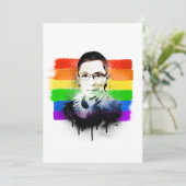 RBG Pride Flag Graffiti Feestdagenkaart (Staand voorkant)