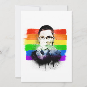 RBG Pride Flag Graffiti Feestdagenkaart