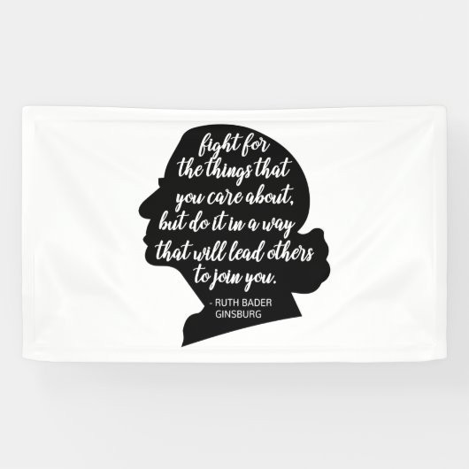 RBG Quotes, Ginsburg Quote, Ruth Bader Ginsburg Spandoek (Horizontaal)