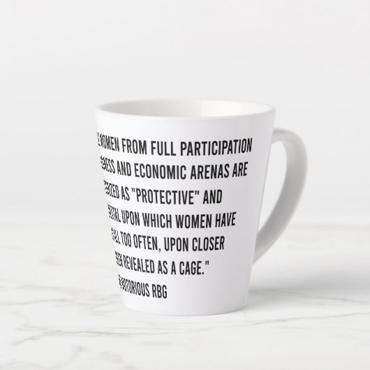 Rbg Quotes, Rbg Mok, Ruth Bader Ginsburg Latte Mok (Rechterhoek)