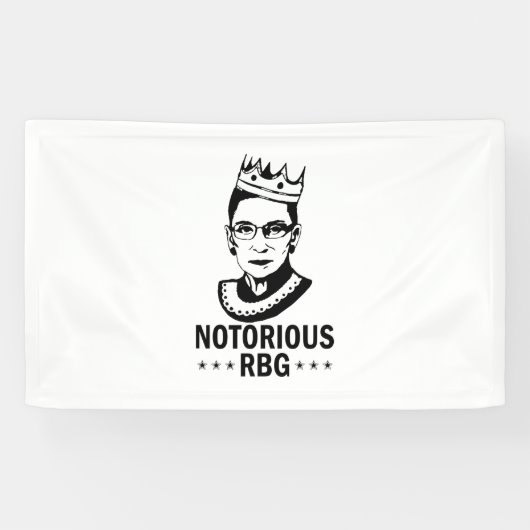 Rbg Quotes, Ruth Bader Ginsburg, de beruchte RBG Spandoek (Horizontaal)
