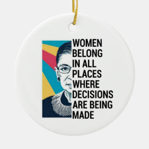 Rbg Quotes, Ruth Bader Ginsburg Quote Keramisch Ornament