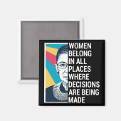 Rbg Quotes, Ruth Bader Ginsburg Quote Magneet (Voorkant / Achterkant)