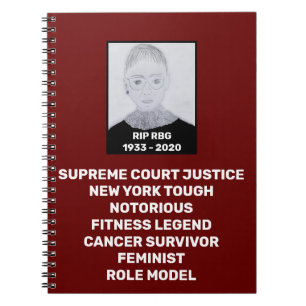 RBG RIP Ruth Bader Ginsburg Notitieboek