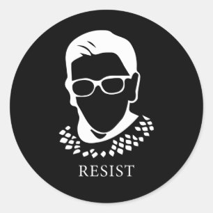 RBG staat voor Justice & Equality Ronde Sticker