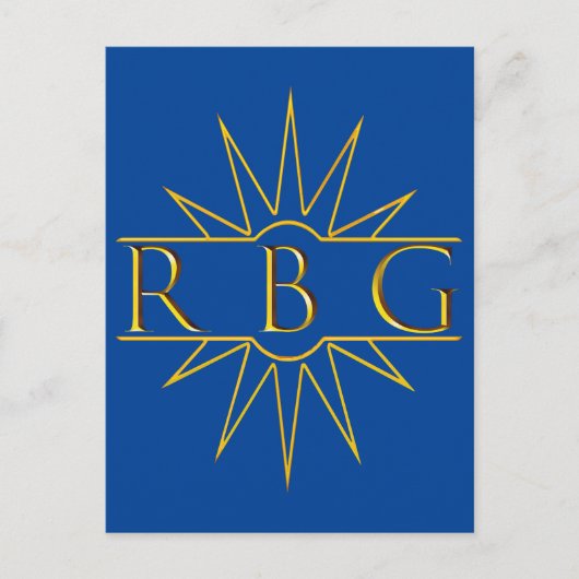 Rbg Sweat Golden Design Briefkaart (Voorkant)