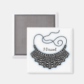 RBG - Verspreide kraag Magneet (Voorkant / Achterkant)