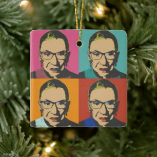 RBG Women's, Notorious RBG, Ruth Bader Ginsburg Keramisch Ornament