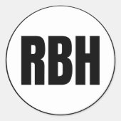 RBH - Sticker rond classique Brooks Lodge (Devant)
