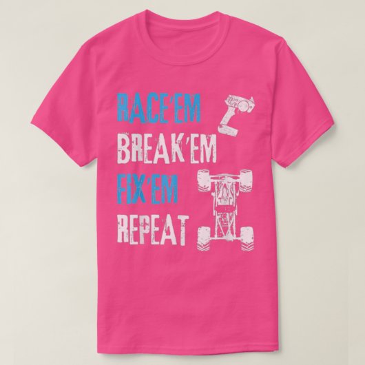 RC Car Remote Control Racing T-shirt (Design voorkant)