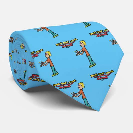 RC Drone Flying Stropdas (Opgerold)