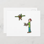 RC-modelvliegtuigvliegen Briefkaart (Voorkant / Achterkant)