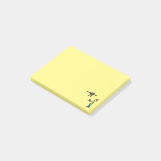 RC-modelvliegtuigvliegen Post-it® Notes (Schuin)