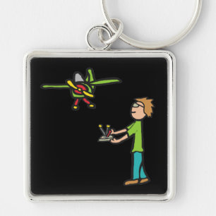 RC-modelvliegtuigvliegen Sleutelhanger