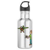 RC-modelvliegtuigvliegen Waterfles (Voorkant)