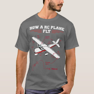 RC Plane-afstandsgestuurd model Funny Diagram T-shirt