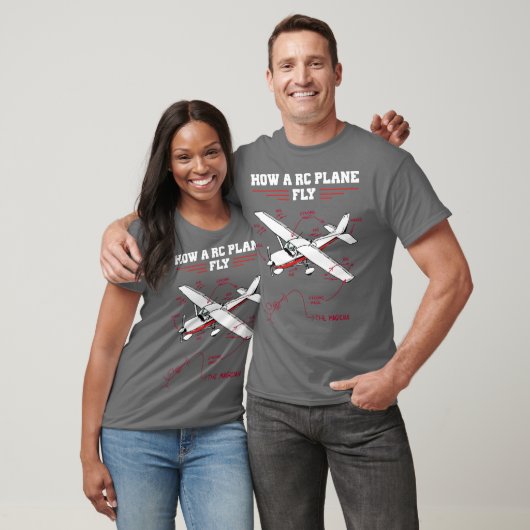 RC Plane-afstandsgestuurd model Funny Diagram T-shirt (Unisex)