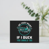 RC Test Pilot Als ik Duck moet je RC vliegtuig Briefkaart (Staand voorkant)