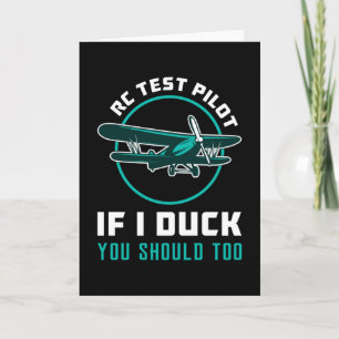 RC Test Pilot Als ik Duck moet je RC vliegtuig Kaart