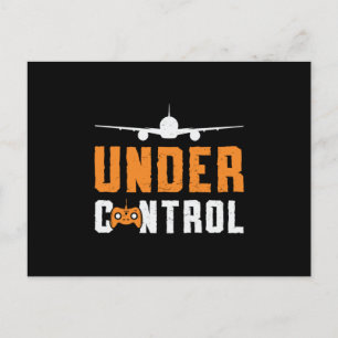 RC Vliegtuig onder controle Vliegtuigpiloot RC Vli Briefkaart