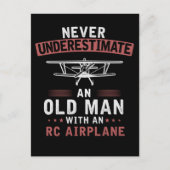 RC Vliegtuig Papa Funny Pilot Vader Briefkaart (Voorkant)