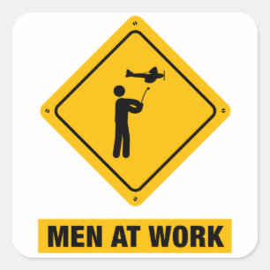 RC-vliegtuig Vierkante Sticker