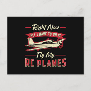 RC Vliegtuig Vliegtuig Pilot Vlieg Mijn RC Vliegtu Briefkaart