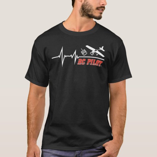 RC vliegtuigontwerp voor modelbouwers T-shirt (Voorkant)