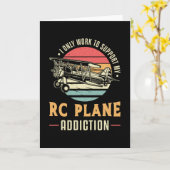 RC Vliegtuigverslaving Vliegtuig Vliegtuig RC Vlie Kaart (Gele Bloem)