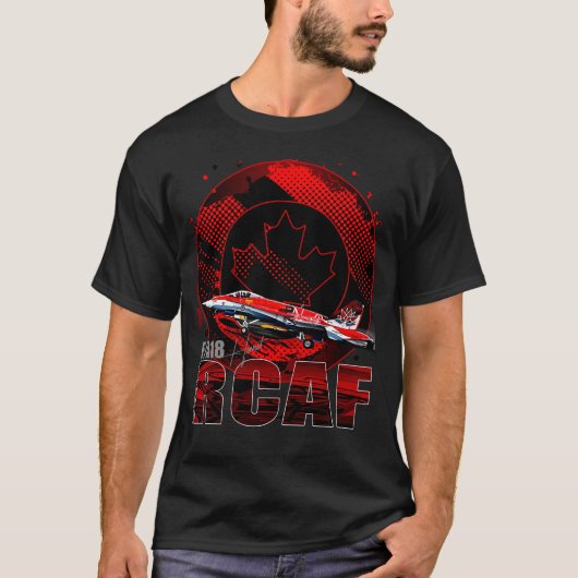 RCAF18 Hornet-vliegtuig T-shirt (Voorkant)