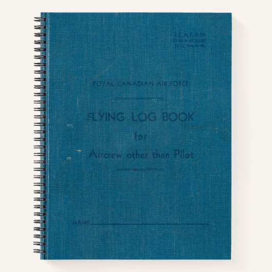 RCAF-Notitieboek Notitieboek (Voorkant)