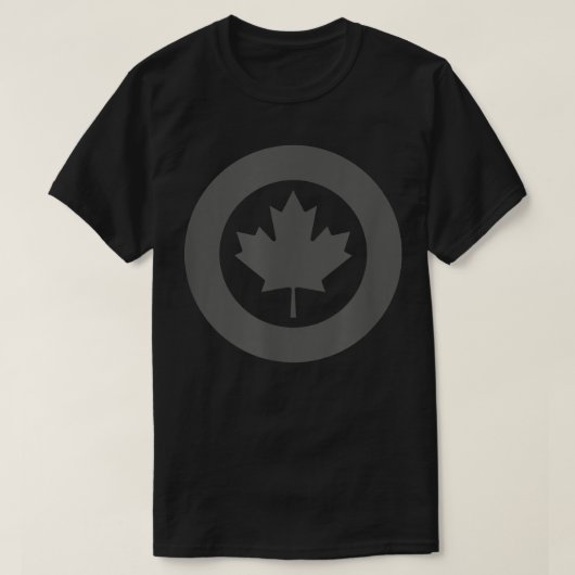 RCAF Royal Canadian Air Force Roundel Maple Leaf L T-shirt (Design voorkant)